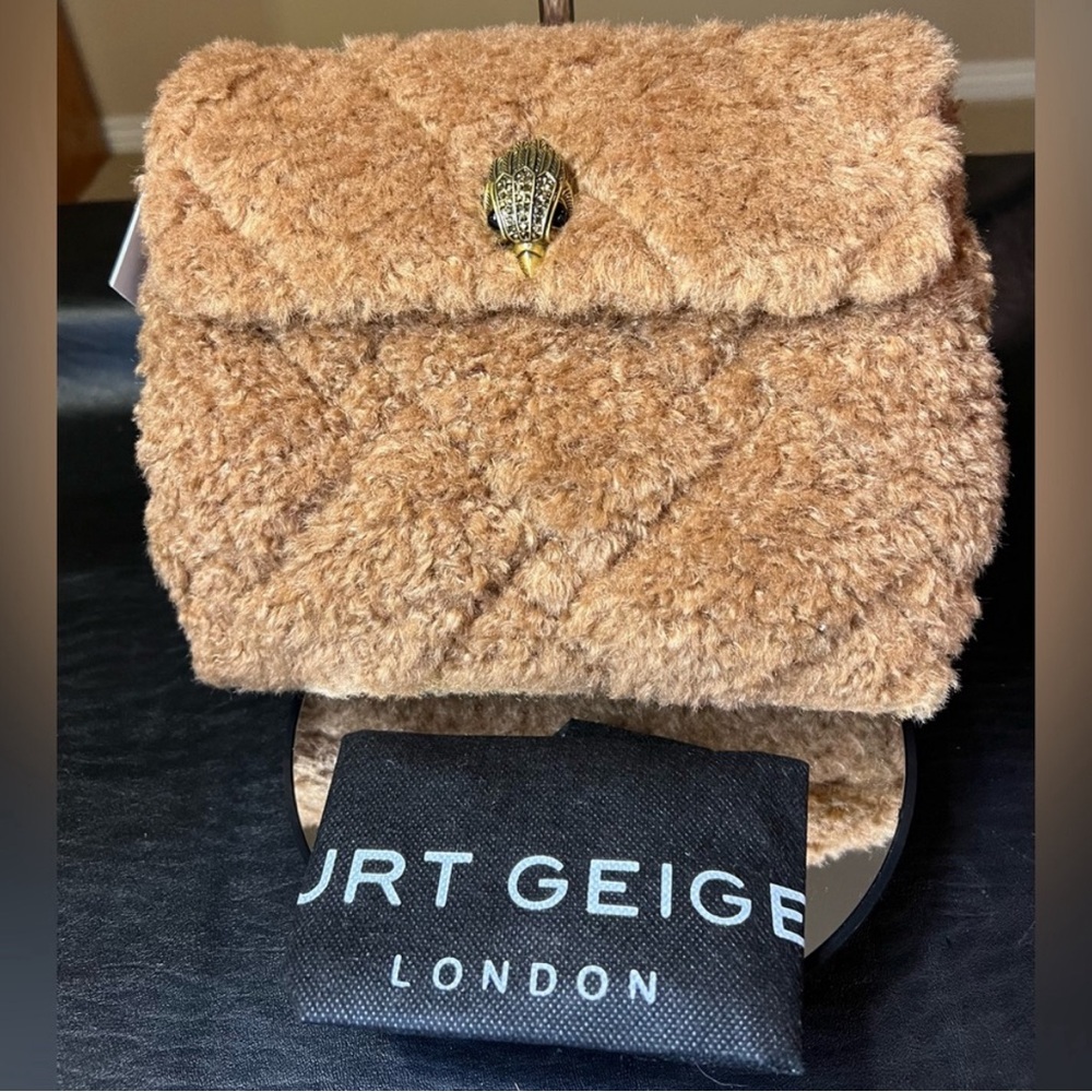 KURT GEIGER LONDON Kensington Carmel Terry Blend Shoulder Bag NWT